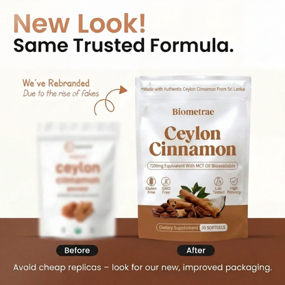 Ceylon Cinnamon 7200mg Equivalent with MCT Oil